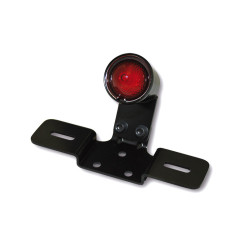 Piloto trasero con portamatrícula LED HIGHSIDER smart Old School Type 3 - cristal rojo - homologado E - 1 pieza 2