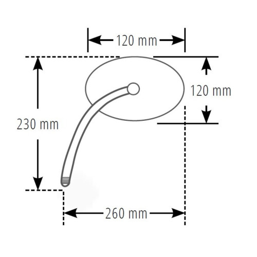 Retrovisor de manillar HIGHSIDER smart Kawasaki - cromado