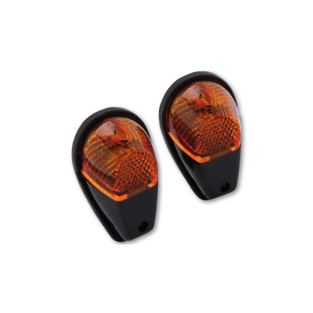 Intermitente de carenado HIGHSIDER smart - cristal naranja - homologado E - Pareja
