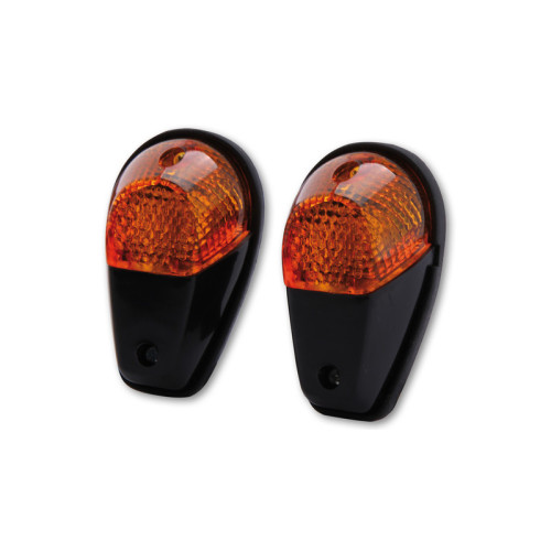 Intermitente de carenado HIGHSIDER smart - cristal naranja - homologado E - Pareja