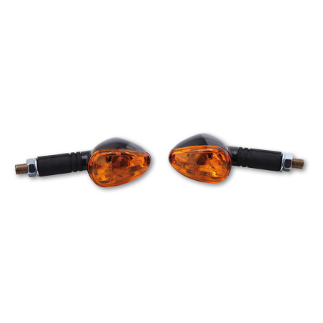 Intermitente HIGHSIDER smart Little Duke - cristal naranja - homologado E - Pareja