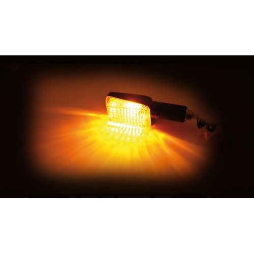 Intermitente HIGHSIDER smart Mini - cristal naranja - homologado E - Pareja