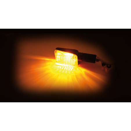 Intermitente HIGHSIDER smart Mini - cristal naranja - homologado E - Pareja