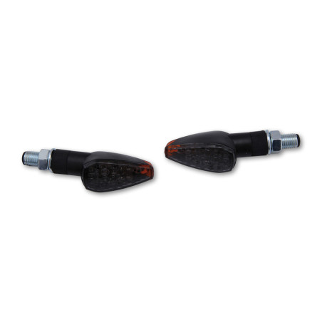 Intermitente LED HIGHSIDER smart Peak - cristal ahumado - homologado E - Pareja