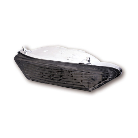 Piloto trasero LED HIGHSIDER smart estilo Honda - cristal ahumado - homologado E - 1 pieza