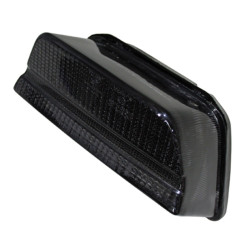 Piloto trasero LED HIGHSIDER smart estilo Kawasaki - cristal ahumado - homologado E - 1 pieza