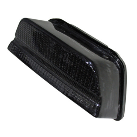 Piloto trasero LED HIGHSIDER smart estilo Kawasaki - cristal ahumado - homologado E - 1 pieza