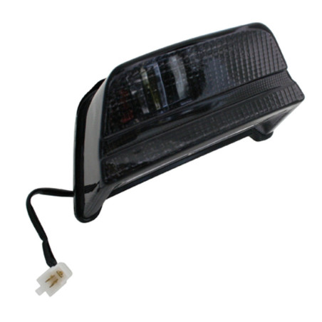Piloto trasero LED HIGHSIDER smart estilo Kawasaki - cristal ahumado - homologado E - 1 pieza