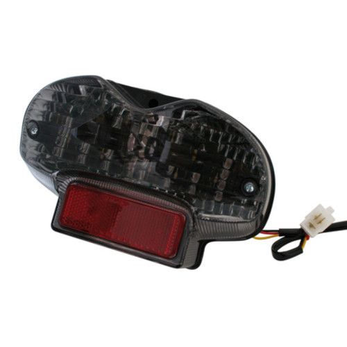 Piloto trasero LED HIGHSIDER smart estilo Suzuki - cristal ahumado - homologado E - 1 pieza