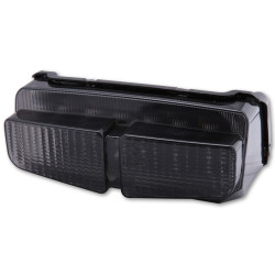 Piloto trasero LED HIGHSIDER smart estilo Yamaha - cristal ahumado - homologado E - 1 pieza