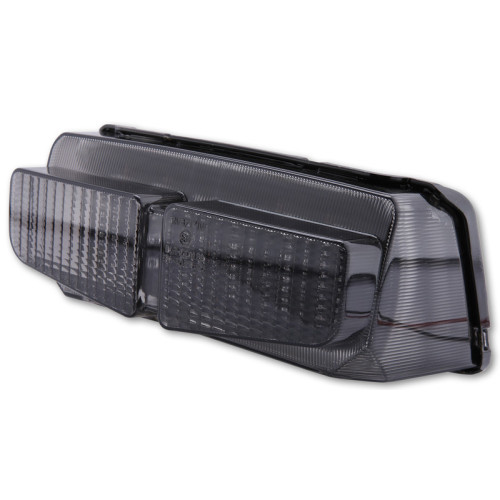 Piloto trasero LED HIGHSIDER smart estilo Yamaha - cristal ahumado - homologado E - 1 pieza