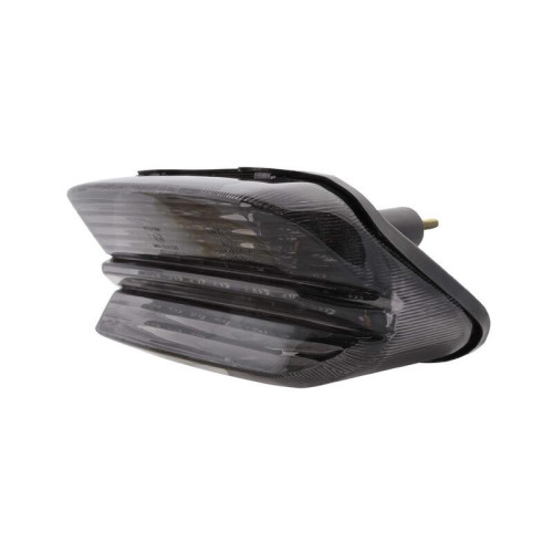 Piloto trasero LED HIGHSIDER smart estilo Yamaha - cristal ahumado - homologado E - 1 pieza