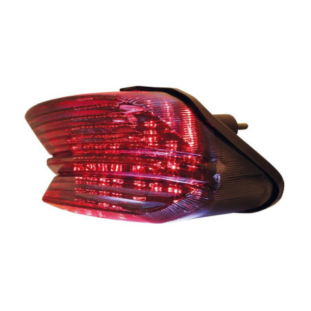 Piloto trasero LED HIGHSIDER smart estilo Yamaha - cristal ahumado - homologado E - 1 pieza
