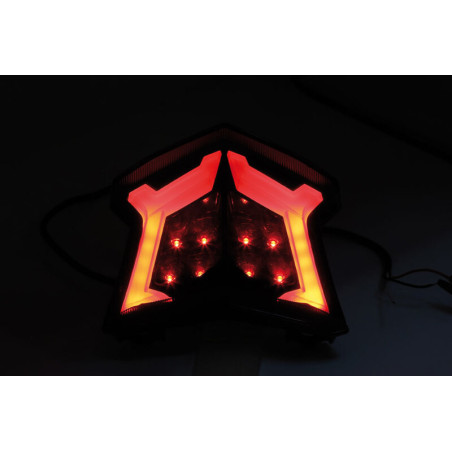 Piloto trasero LED HIGHSIDER smart estilo Kawasaki - homologado E - 1 pieza