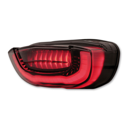 Piloto trasero LED HIGHSIDER smart estilo Honda - cristal ahumado - homologado E - 1 pieza