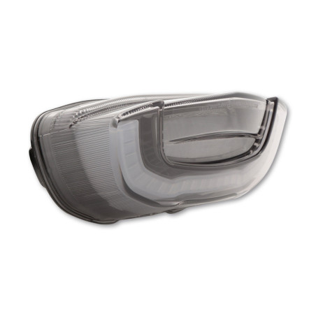 Piloto trasero LED HIGHSIDER smart estilo Honda - cristal ahumado - homologado E - 1 pieza