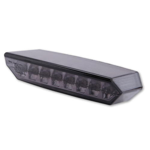 Piloto trasero LED HIGHSIDER smart Boston - cristal ahumado - homologado E - 1 pieza