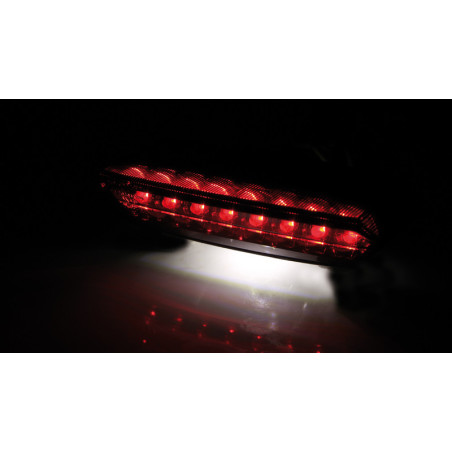 Piloto trasero LED HIGHSIDER smart Boston - cristal ahumado - homologado E - 1 pieza