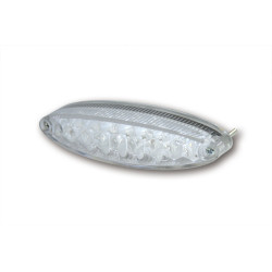 Piloto trasero LED HIGHSIDER smart Number1 con luz de matrícula - transparente - 1 pieza
