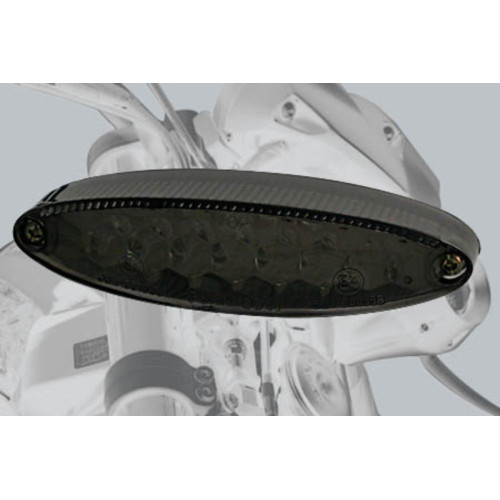 Piloto trasero LED HIGHSIDER smart Number1 con luz de matrícula - ahumado - 1 pieza