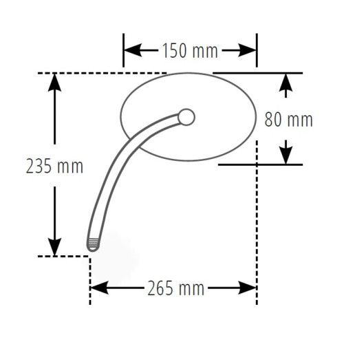 Retrovisor de manillar HIGHSIDER smart Naked Bike - cromado