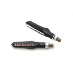 Intermitente secuencial LED HIGHSIDER smart Run - cristal ahumado - homologado E - Pareja