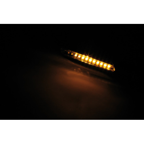 Intermitente secuencial LED HIGHSIDER smart Run - cristal ahumado - homologado E - Pareja