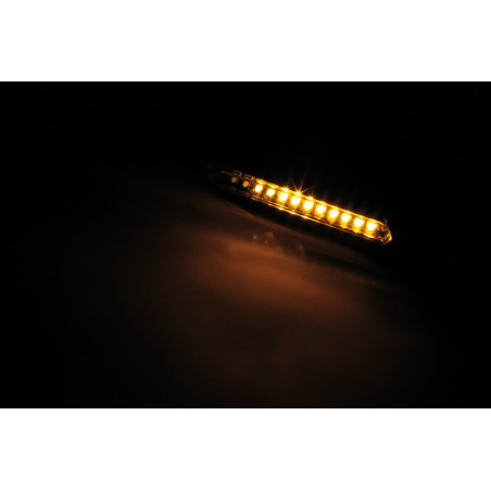 Intermitente secuencial LED HIGHSIDER smart Run - cristal ahumado - homologado E - Pareja