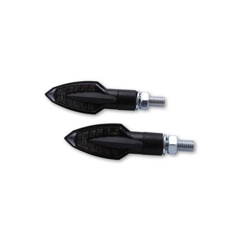 Intermitente LED HIGHSIDER smart Vinci - cristal ahumado - homologado E - Pareja
