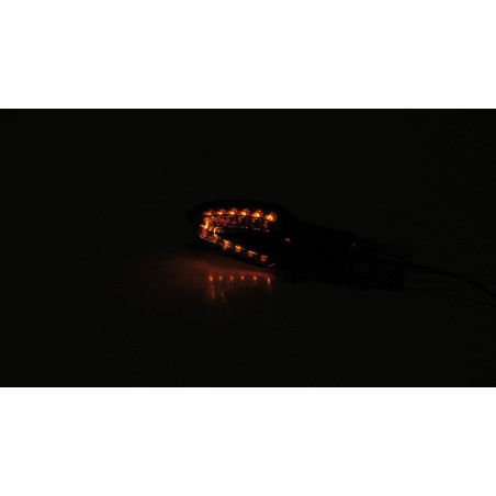 Intermitente LED HIGHSIDER smart Vinci - cristal ahumado - homologado E - Pareja