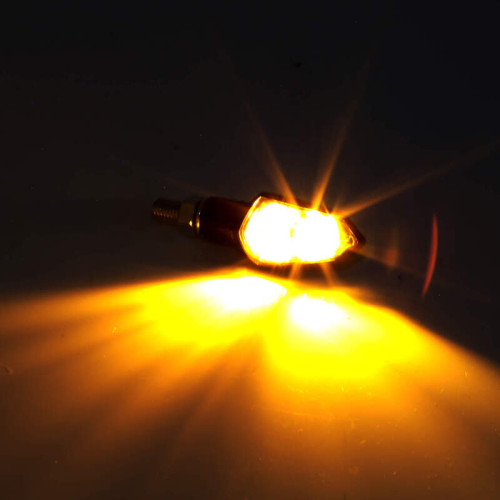 Intermitente LED HIGHSIDER smart Shield-TS - cristal ahumado - homologado E - Pareja