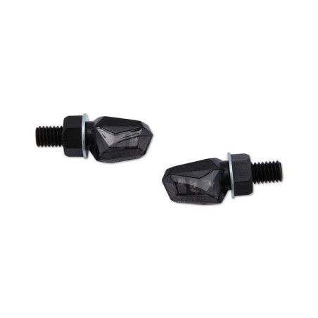 Intermitente LED HIGHSIDER smart Tiny - cristal ahumado - homologado E - Pareja