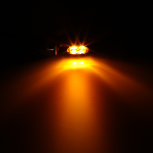 Intermitente LED HIGHSIDER smart Vision-TS - cristal ahumado - homologado E - Pareja