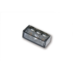 Intermitente LED HIGHSIDER smart Cube-H - cristal ahumado - homologado E - Pareja