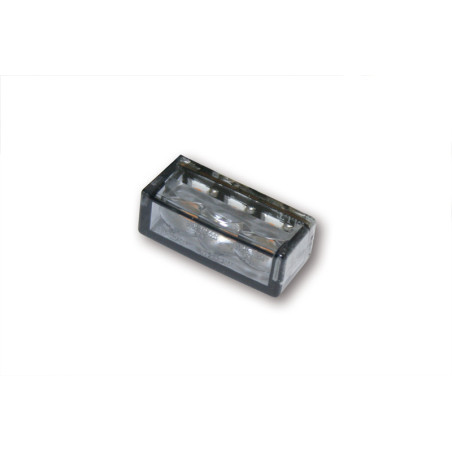 Intermitente LED HIGHSIDER smart Cube-H - cristal ahumado - homologado E - Pareja