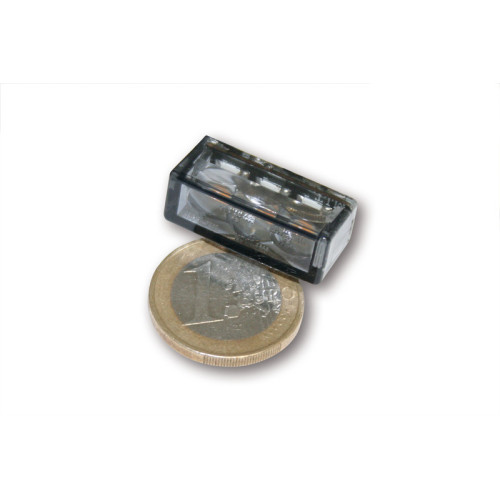 Intermitente LED HIGHSIDER smart Cube-H - cristal ahumado - homologado E - Pareja