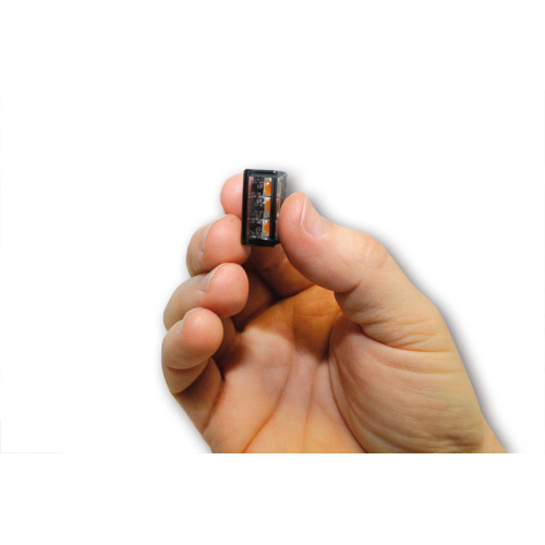 Intermitente LED HIGHSIDER smart Cube-V - cristal ahumado - homologado E - Pareja