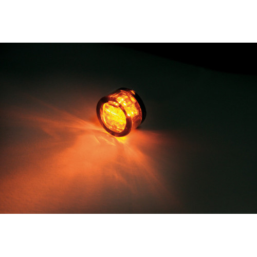 Intermitente LED HIGHSIDER smart Micro Pin - cristal ahumado - homologado E - Pareja