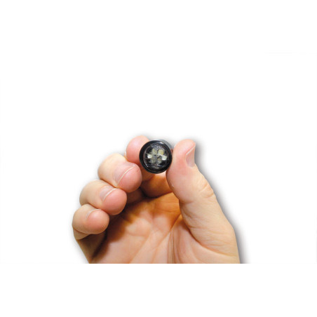 Intermitente LED HIGHSIDER smart Micro Pin - cristal ahumado - homologado E - Pareja