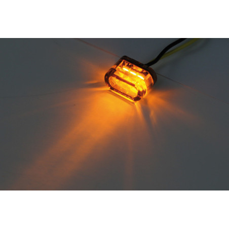 Intermitente LED HIGHSIDER smart Module 2 - cristal ahumado - homologado E - Pareja