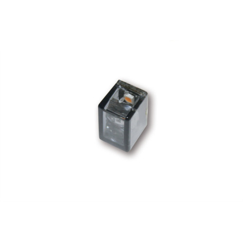 Intermitente LED HIGHSIDER smart Micro Cube-V - cristal ahumado - homologado E - Pareja