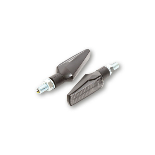 Intermitente LED HIGHSIDER smart Fineline - cristal ahumado - homologado E - Pareja