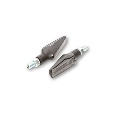 Intermitente LED HIGHSIDER smart Fineline - cristal ahumado - homologado E - Pareja