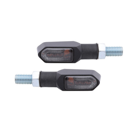 Intermitente LED HIGHSIDER smart Namiko-TS - cristal ahumado - homologado E - Pareja