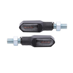 Intermitente/luz de posición LED HIGHSIDER smart Namiko-TS 2in1 - cristal ahumado - homologado E - Pareja