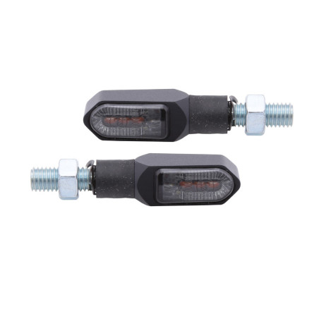 Intermitente/luz de posición LED HIGHSIDER smart Namiko-TS 2in1 - cristal ahumado - homologado E - Pareja