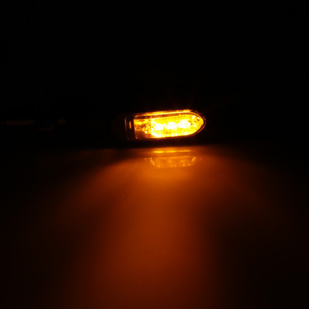 Intermitente/luz de posición LED HIGHSIDER smart Namiko-TS 2in1 - cristal ahumado - homologado E - Pareja