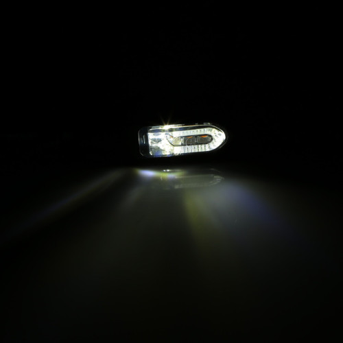 Intermitente/luz de posición LED HIGHSIDER smart Namiko-TS 2in1 - cristal ahumado - homologado E - Pareja