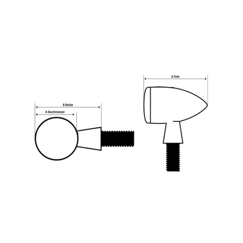 Intermitente LED HIGHSIDER smart Picco - homologado E - Pareja