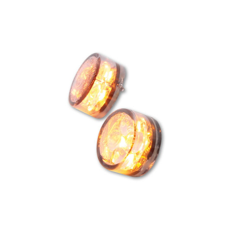 Intermitente LED HIGHSIDER smart Module Sixteen - cristal ahumado - homologado E - Pareja